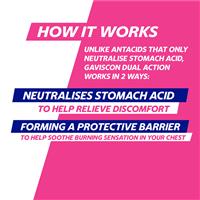 Buy Gaviscon Dual Action Chewable Tablets Peppermint Heartburn