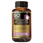 GO Healthy Skin Astaxanthin Vitamin C & E 90 Soft Capsules Exclusive Size