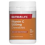 Nutra-Life Vitamin C 1200mg 150 Chewable Tablets