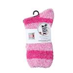 Adults Bed Socks Stripe Pink