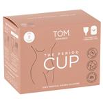 TOM Organic The Period Cup Size 2 + Convenient Microwavable Steriliser Case