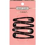 My Beauty Hair Snap Clip 4 Pack Black