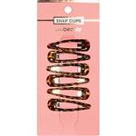 My Beauty Hair Snap Clip 6 Pack Demi Amber