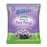 Little Quacker Organic Blueberry Rice Rings 12g