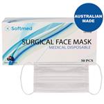Softmed Surgical Face Masks 50 Pack Australian Made