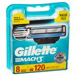 Gillette Mach 3 Cartridges 8 Pack