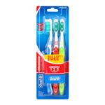 Oral B Toothbrush All Rounder 1 2 3 Clean Medium 3 Pack