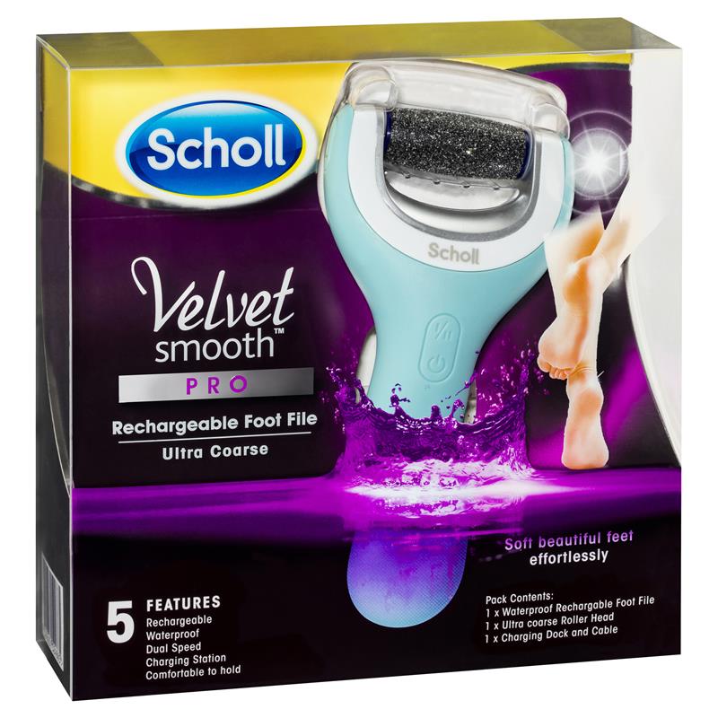 Buy Scholl Velvet Smooth PRO Rechargeable Foot File Online at Chemist ...