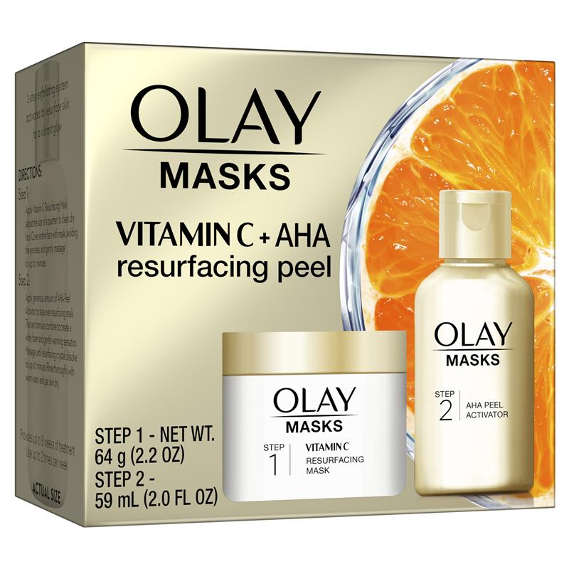 Buy Olay Masks Vitamin C Resurfacing and AHA Peel Activator Duo Kit