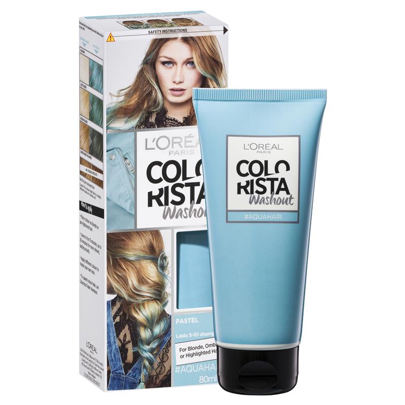 Buy L'Oreal Colorista Washout Aqua Hair Online at Chemist Warehouse®