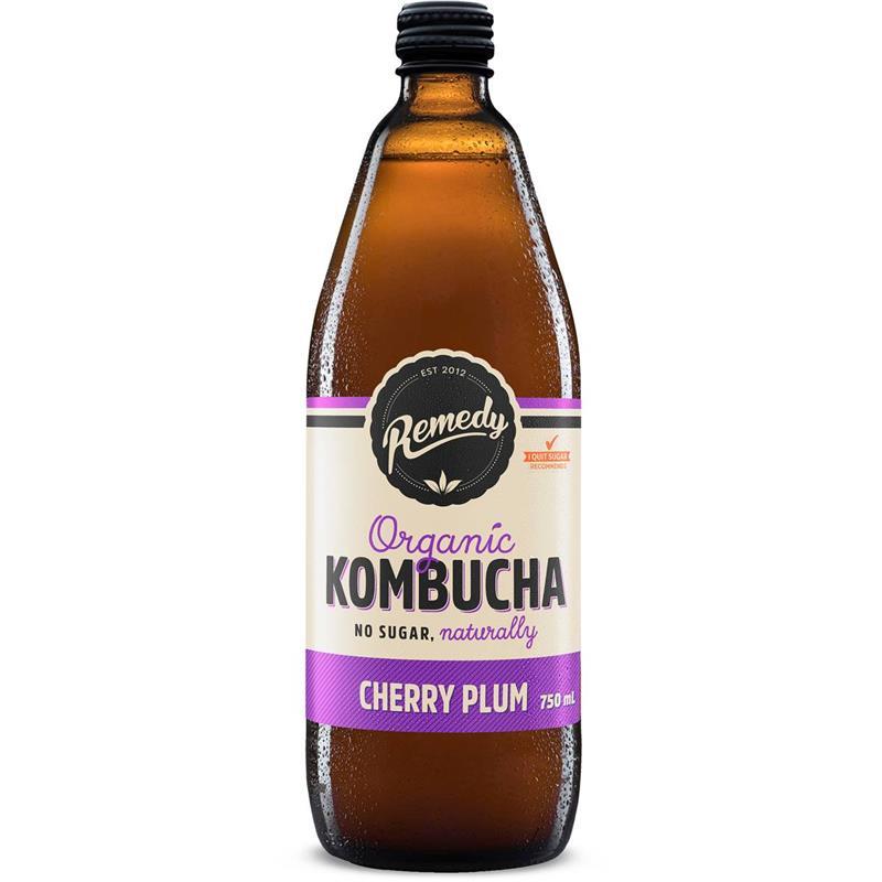 Buy Remedy Kombucha Cherry Plum 750ml Online at Chemist Warehouse®
