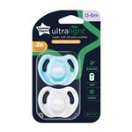 Tommee Tippee Ultra-Light Silicone Soother, 0-6m, 2 Pack