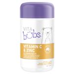 Vita Bubs Kids Immune Health Vitamin C + Zinc 60 Chewable Tablets