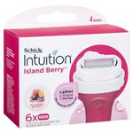 Schick Intuition Island Berry Refill 6 Pack