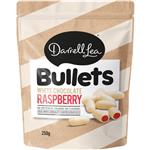 Darrell Lea Bullets Raspberry White 250g