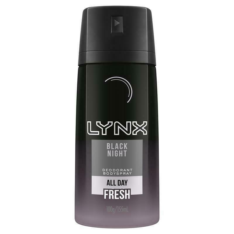 Buy Lynx Deodorant Body Spray Black Night Edition 155ml Online at ...