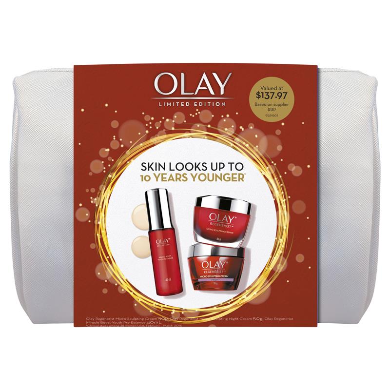 Buy Olay Regenerist Overnight Miracle Cosmetic Bag Gift Set Online at