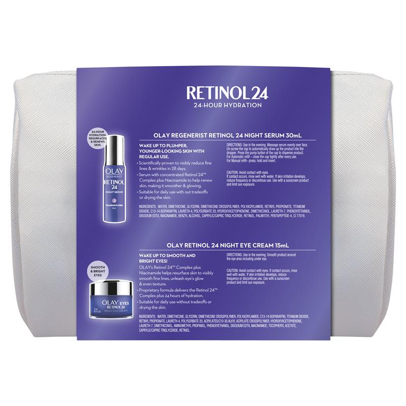 Buy Olay Regenerist Retinol 24 Hour Duo Cosmetic Bag Gift Set Online at