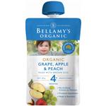 Bellamys Organic Grape Peach & Apple 120g