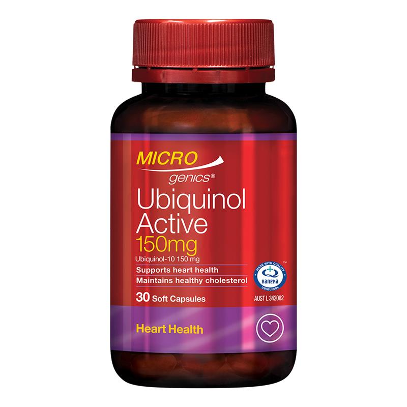 Microgenics Ubiquinol Active 150mg 30 Soft Capsules