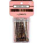 My Beauty Hair Large Bobby Pins 60 Pack Brown
