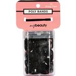My Beauty Hair Poly Band 72 Pack Black