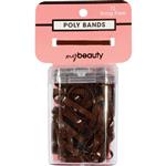 My Beauty Hair Poly Band 72 Pack Brown
