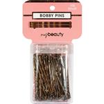 My Beauty Hair Small Bobby Pins 100 Pack Brown