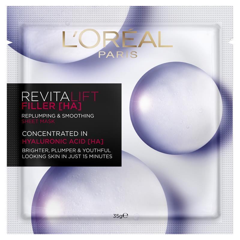 Buy L'Oreal Paris Revitalift Filler Hyaluronic Acid Tissue Mask 35g