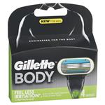 Gillette Body Groomer Cartridge 4 Pack