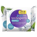 Swisspers Micellar & Coconut Water Facial Wipes 2 x 25 Pack