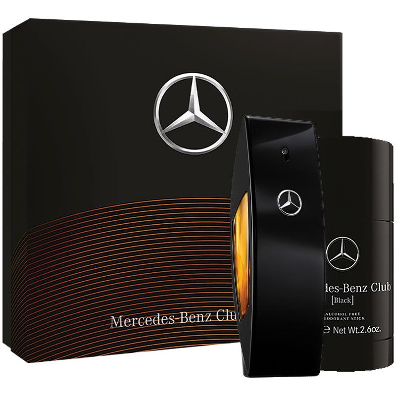 Buy Mercedes Benz Club Black Eau De Toilette 100ml 2 Piece Set Online at My  Beauty Spot
