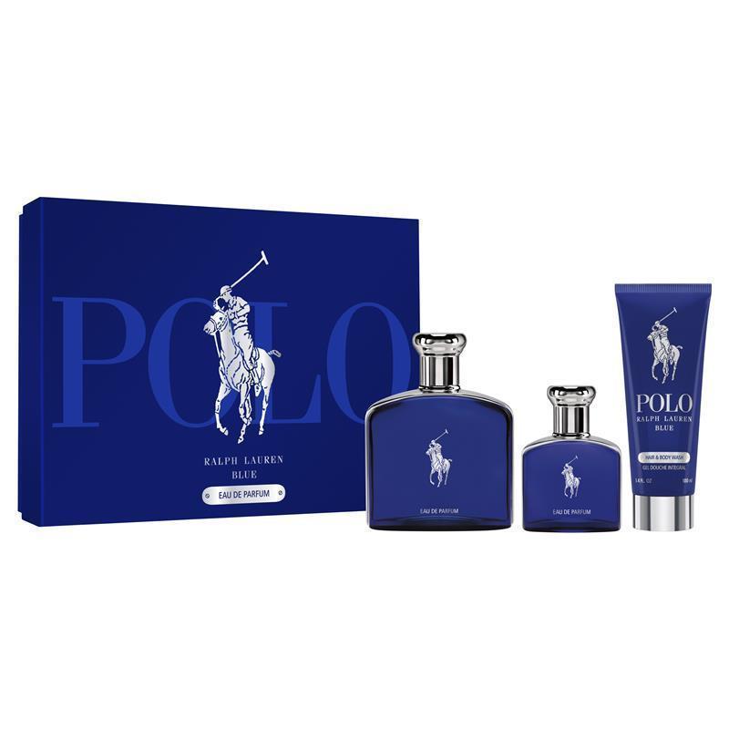 Buy Ralph Lauren Polo Blue for Men Eau De Parfum 125ml 3 Piece Set ...
