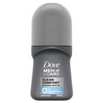 Dove Men Roll On Deodorant Clean Comfort Zero Aluminium 50ml