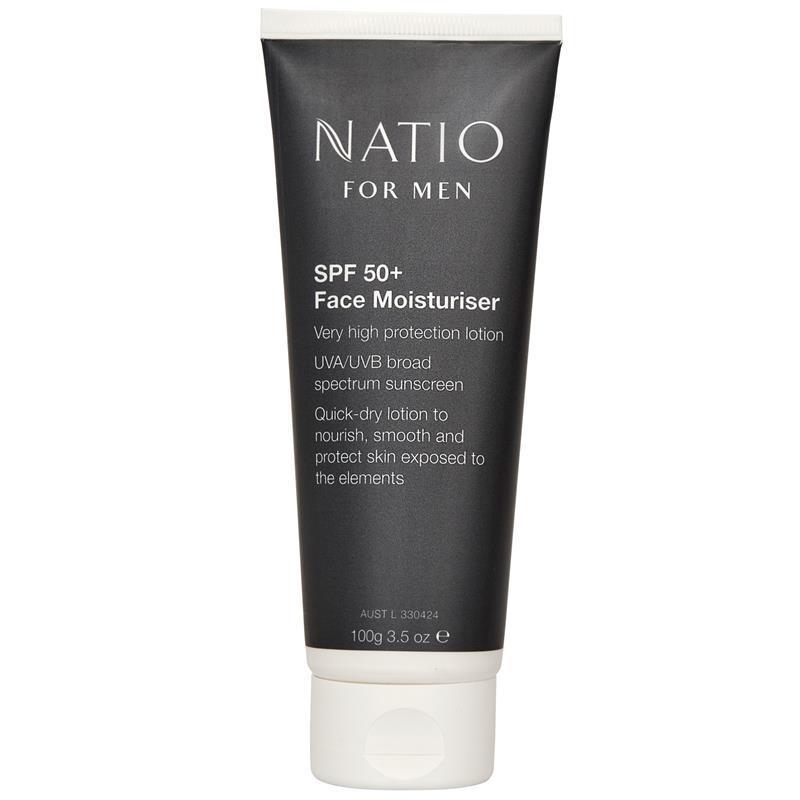 Natio for Men SPF 50+ Face Moisturiser 100g
