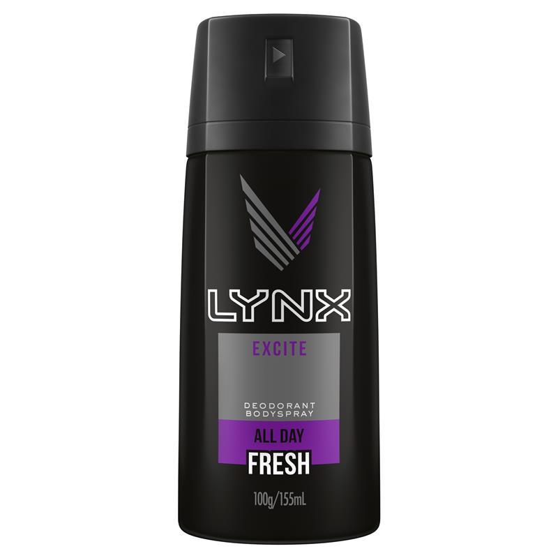 Buy Lynx Deodorant Body Spray Excite 100g Online at Chemist Warehouse®