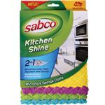 Sabco Kitchen Shine Cloth 4 Pack