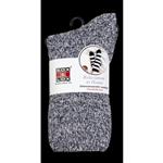 Adults Bed Socks Marled Black & White