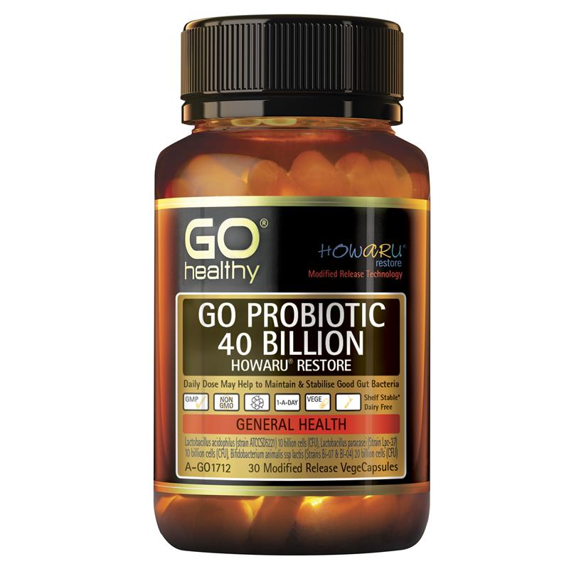 Buy GO Healthy Probiotic Support 40 Billion 30 Vege Capsules Online at