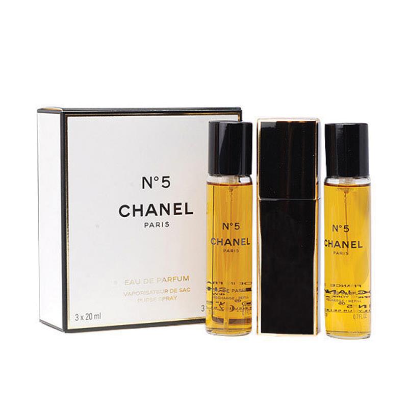 Buy Chanel No.5 Eau de Parfum 3x20ml Purse Refillable Online