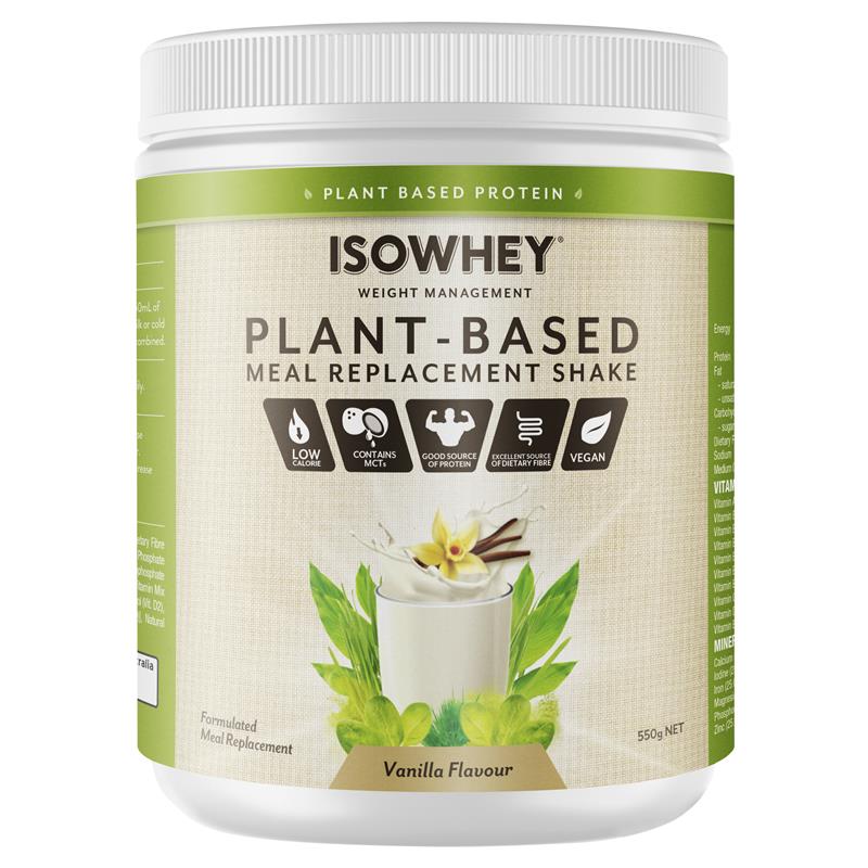 Buy IsoWhey Plant-Based Meal Replacement Shake Vanilla 550g Online at  ePharmacy®