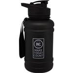 INC Water Bottle 1 Litre Flip Top Matte Black