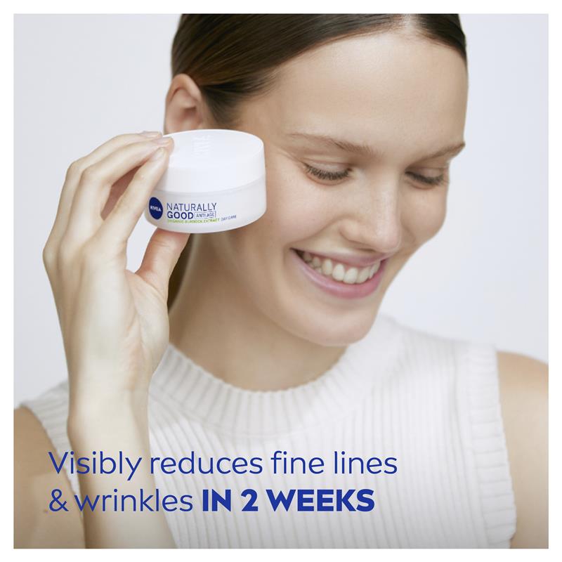 Buy NIVEA Naturally Good AntiAge Face Moisturiser Cream 50ml Online at