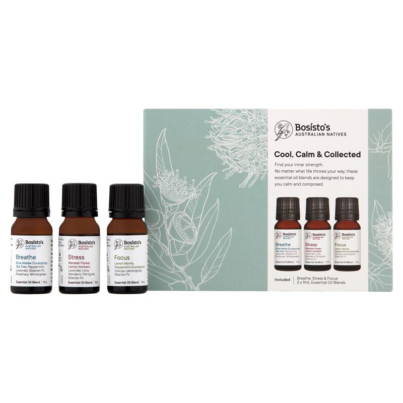 Buy Bosisto's Cool Calm Collected Oils Gift Pack Online at Chemist