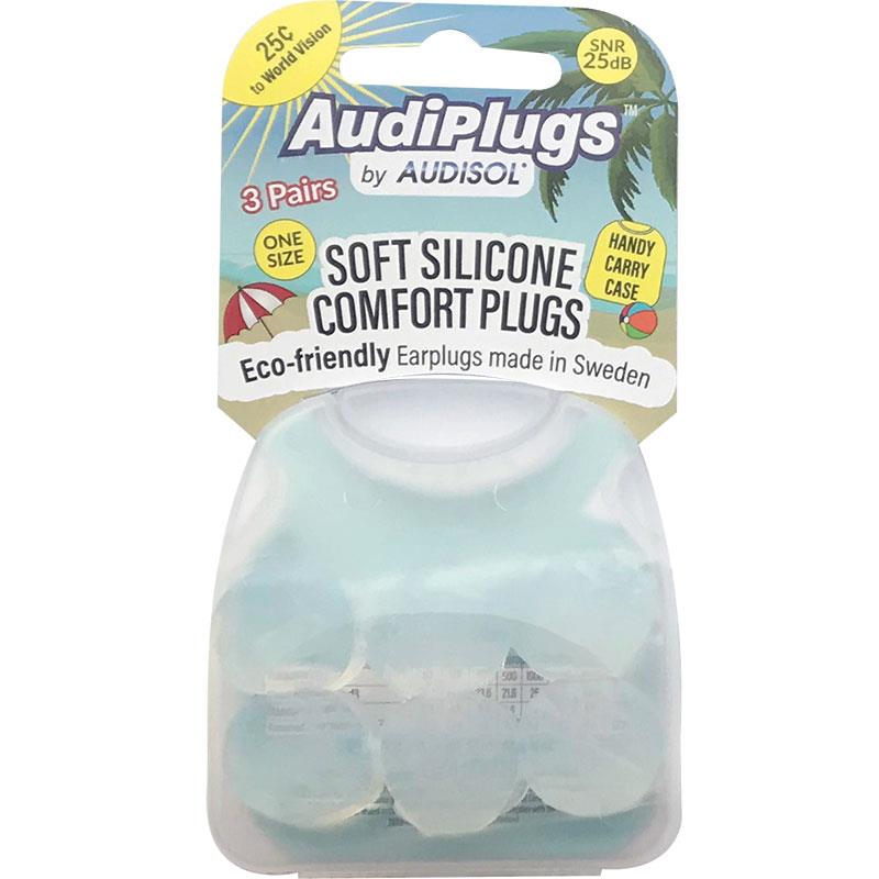 Buy Audiplugs Soft Silicone Comfort 3 Pairs Online at Chemist