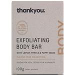 Thankyou Exfoliating Body Bar with Lemon Myrtle and Poppy Seeds 100g