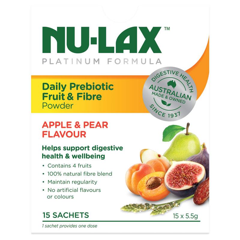 Buy Nulax Platinum Daily Prebiotic Fruit Fibre Powder 15x5.5g Sachets