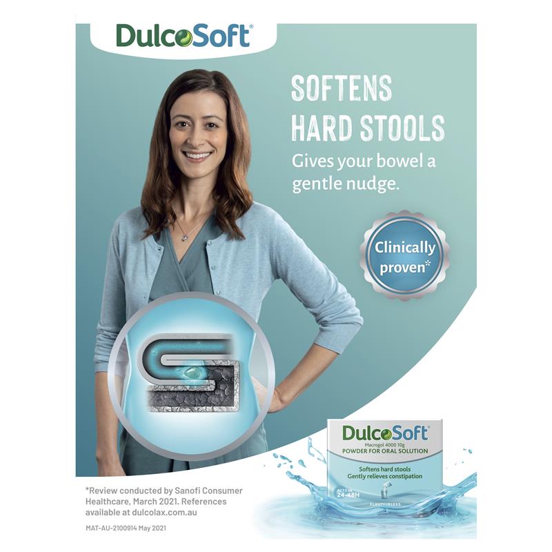 Buy DulcoSoft Laxatives Powder Sachets for Constipation Gentle Relief