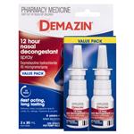 Demazin 12 Hour Relief Decongestant Nasal Spray 2 x 20ml