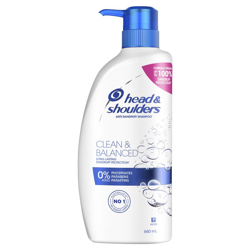 Buy Head & Shoulders Clean & Balanced Shampoo 660ml Online at Chemist  Warehouse®